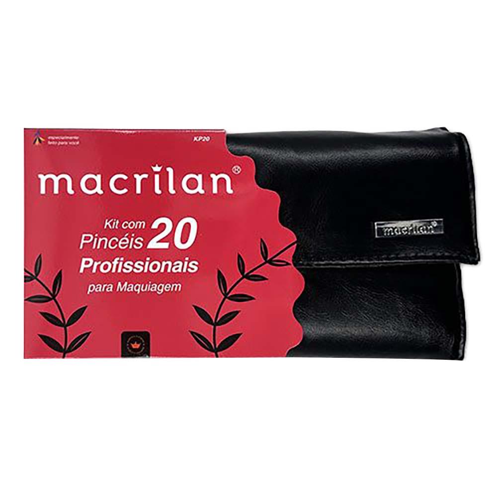 Macrilan Kit com 20 Pincéis para Maquiagem KP20 - 1