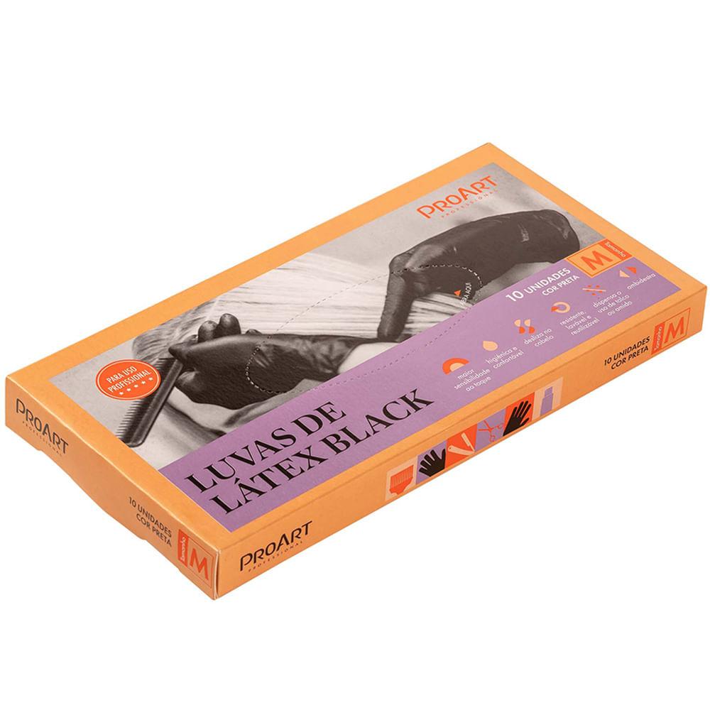 Luvas de Látex Proart Black - 10 Unidades - 2