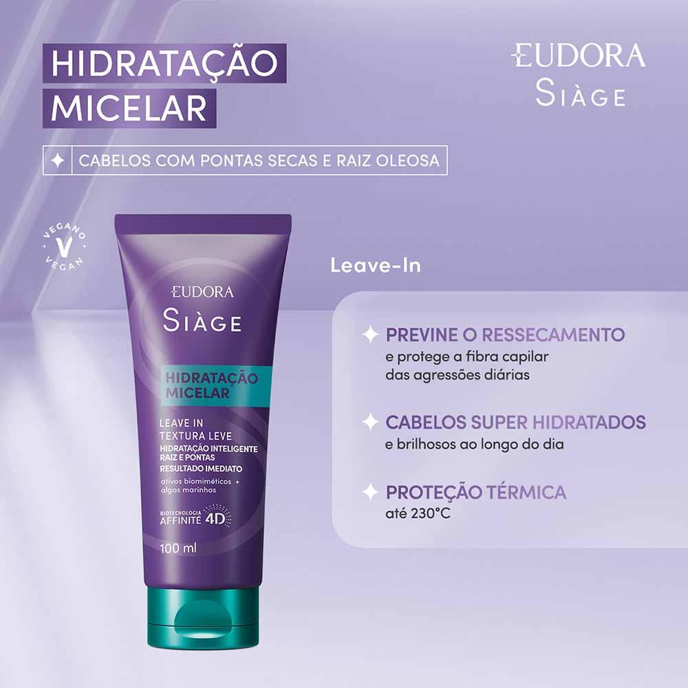 Eudora Siàge Hidratação Micelar Leave-in - 2