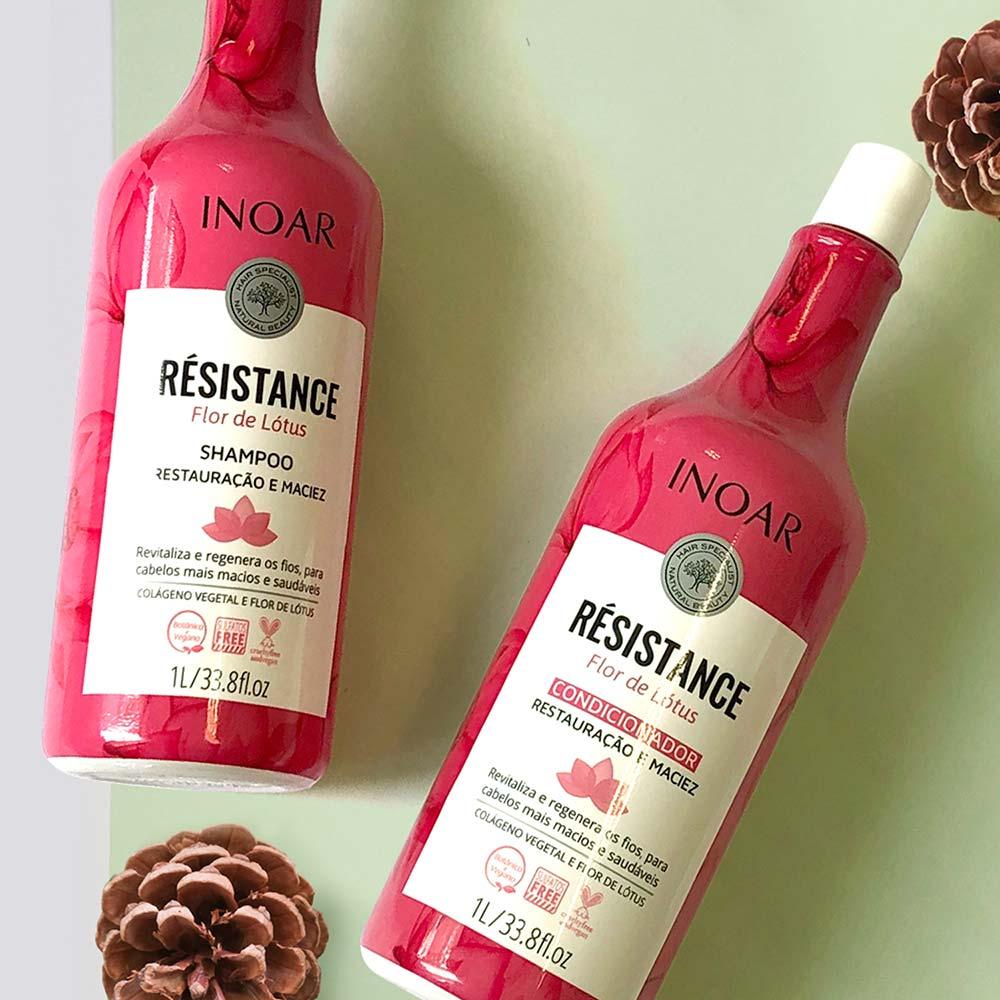 Inoar Résistance Flor de Lótus Kit - Shampoo + Condicionador - 2