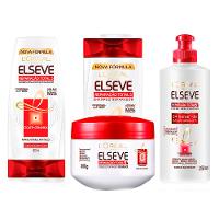 Elseve Reparação Total 5 Kit - Shampoo + Condicionador + Creme de pentear + Tratamento - 1
