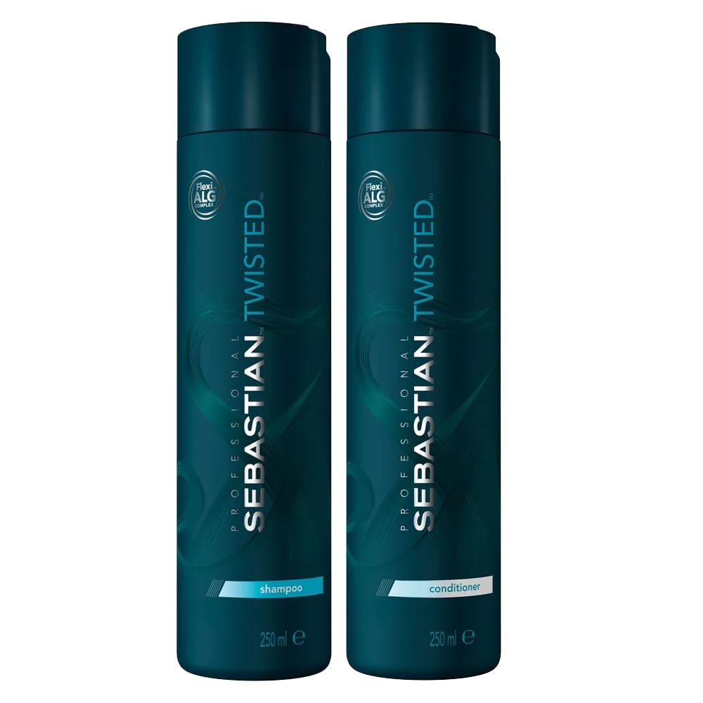 Kit Twisted Elastic Detangler Sebastian - Shampoo + Condicionador - 1