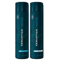 Kit Twisted Elastic Detangler Sebastian - Shampoo + Condicionador - 1