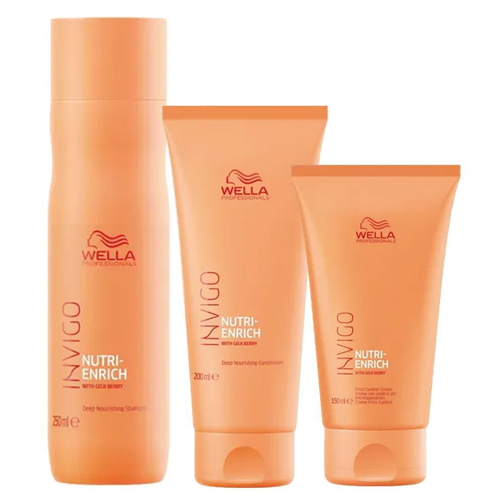 Wella Professionals Invigo Nutri-Enrich Kit - Shampoo + Condicionador + Creme - 1