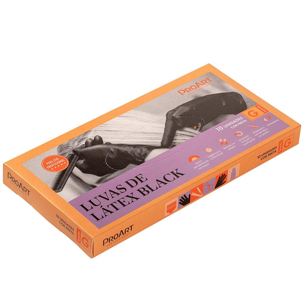 Luvas de Látex Proart Black - 10 Unidades - 2