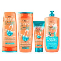 Elseve Cachos Longos dos Sonhos Kit - Shampoo + Condicionador + Creme Noturno + Creme 3 em 1 - 1