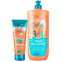 Elseve Cachos Longos dos Sonhos Kit - Creme Noturno + Creme 3 em 1 - 1