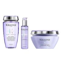 Kérastase Blond Absolu Kit - Shampoo + Máscara Desamareladora + Sérum - 1