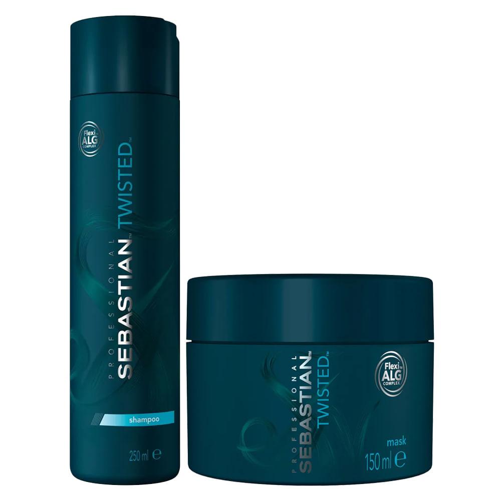 Kit Twisted Elastic Detangler Sebastian - Shampoo + Máscara - 1