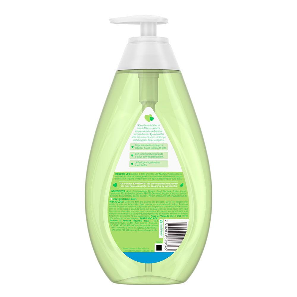 Kit Johnson Baby - Shampoo para Cabelos Claros - 3