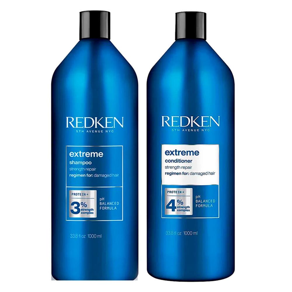 Redken Extreme Kit - Shampoo 1L + Condicionador 1L - 1