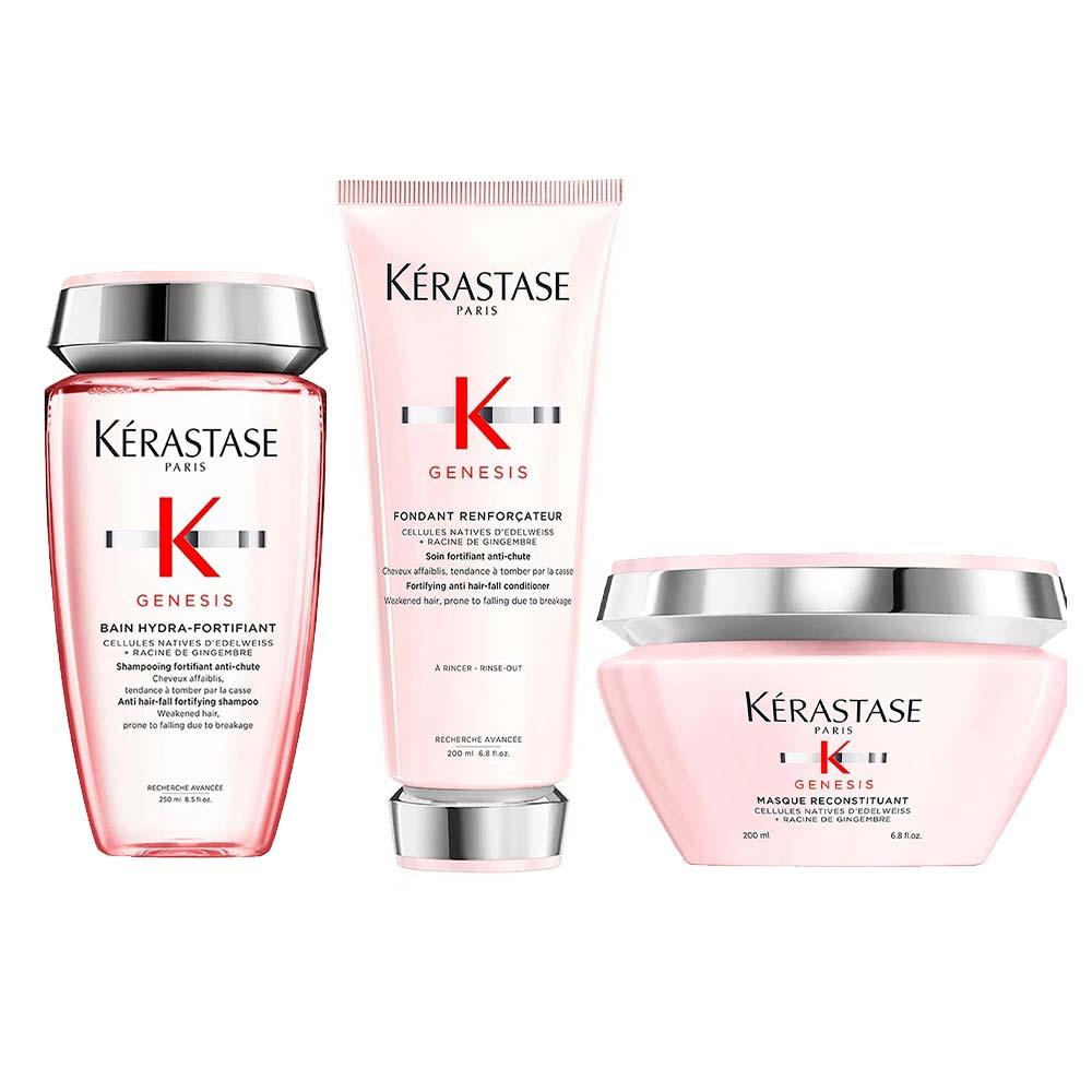 Kérastase Genesis Kit – Shampoo + Condicionador + Máscara Capilar - 1