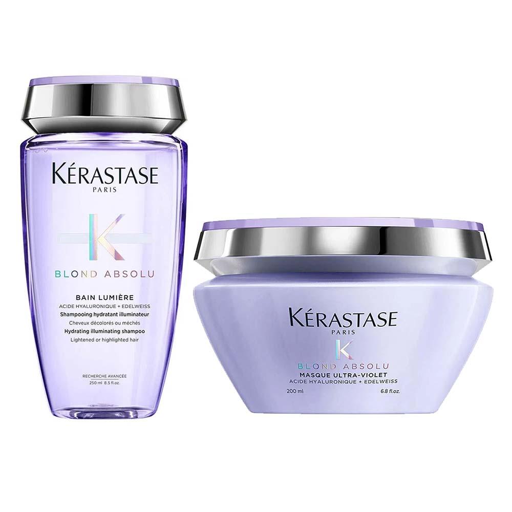 Kérastase Blond Absolu Kit - Shampoo + Máscara Desamareladora - 1