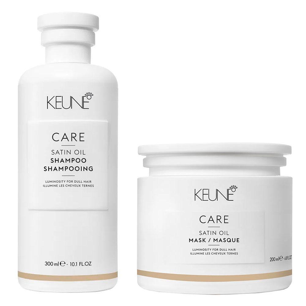 Keune Care Satin Oil Kit - Shampoo + Máscara - 1