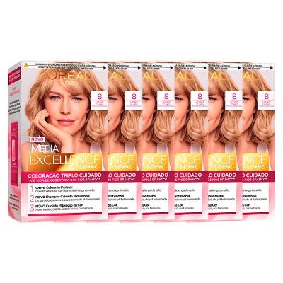 L'Oréal Paris Coloração Imédia Excellence Kit - 8 Louro Claro