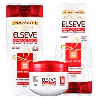Kit Shampoo + Condicionador + Tratamento L'Oréal Paris Elseve Reparação Total 5+ - 1
