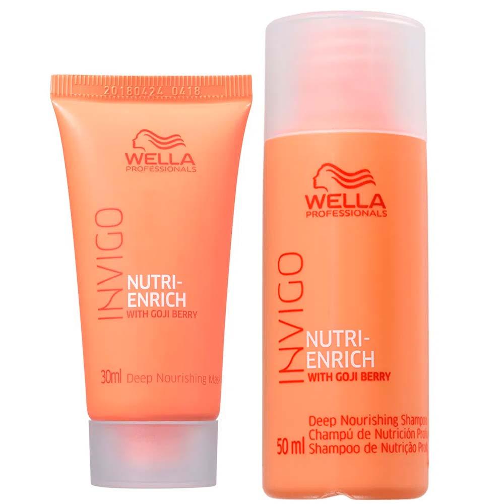 Wella Professionals Invigo Nutri-Enrich Kit – Shampoo + Máscara Travel Size - 1