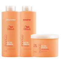Wella Professionals Invigo Nutri-Enrich Kit - Shampoo + Condicionador + Máscara - 1