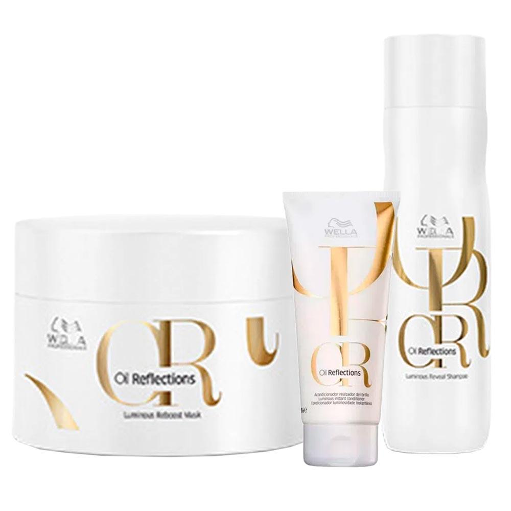 Wella Professionals Oil Reflections Kit – Shampoo + Condicionador + Máscara - 1