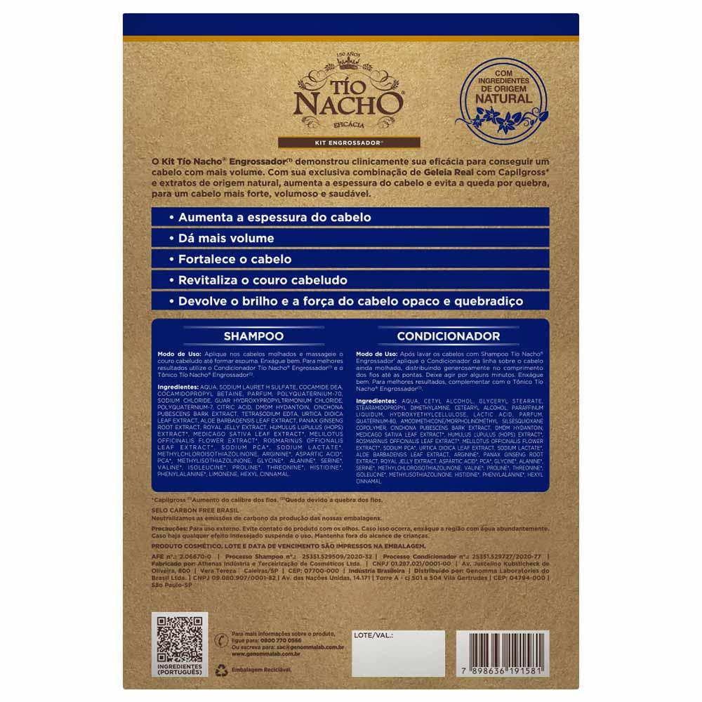 Tio Nacho Kit Engrossador - Shampoo + Condicionador - 2