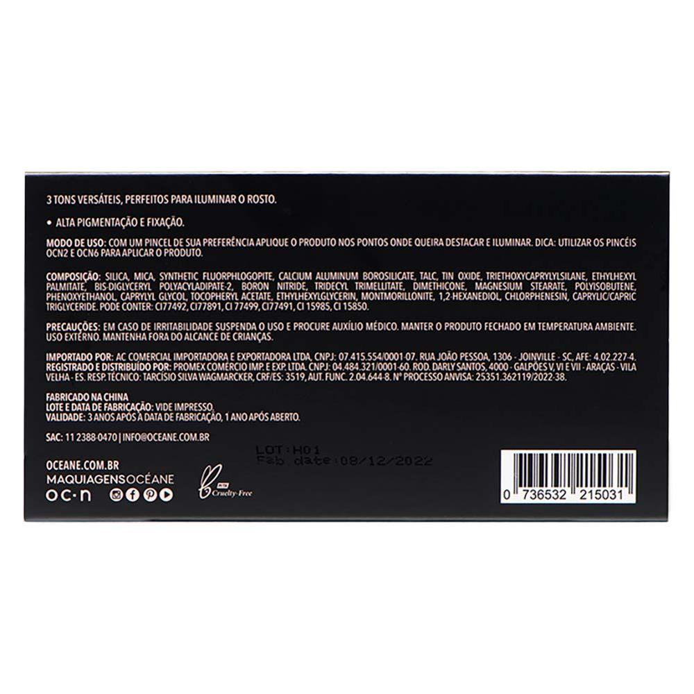 Paleta de Iluminador Océane Edition Highlight Palette - 6