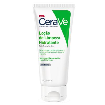 Loção de Limpeza Hidratante CeraVe para Pele Normal a Seca com 3 Ceramidas