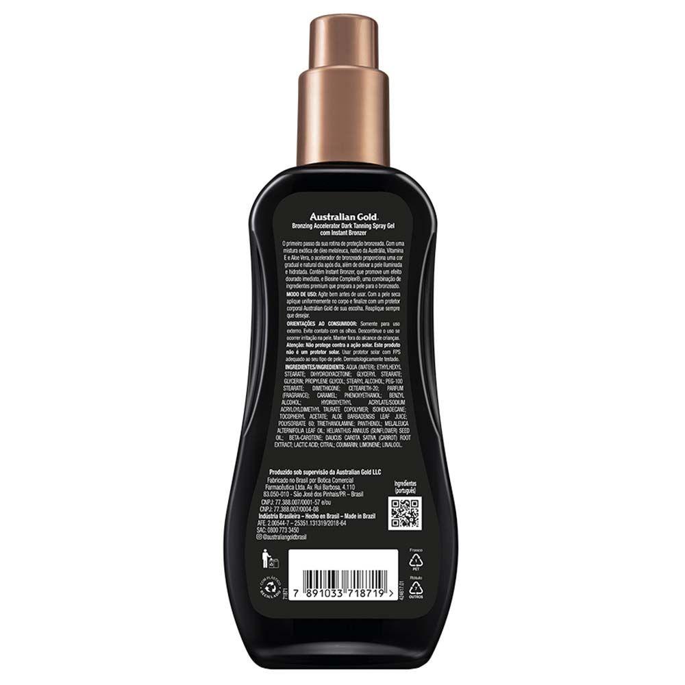 Acelerador de Bronzeado Australian Gold - Dark Tanning Instant com Bronzer - 4