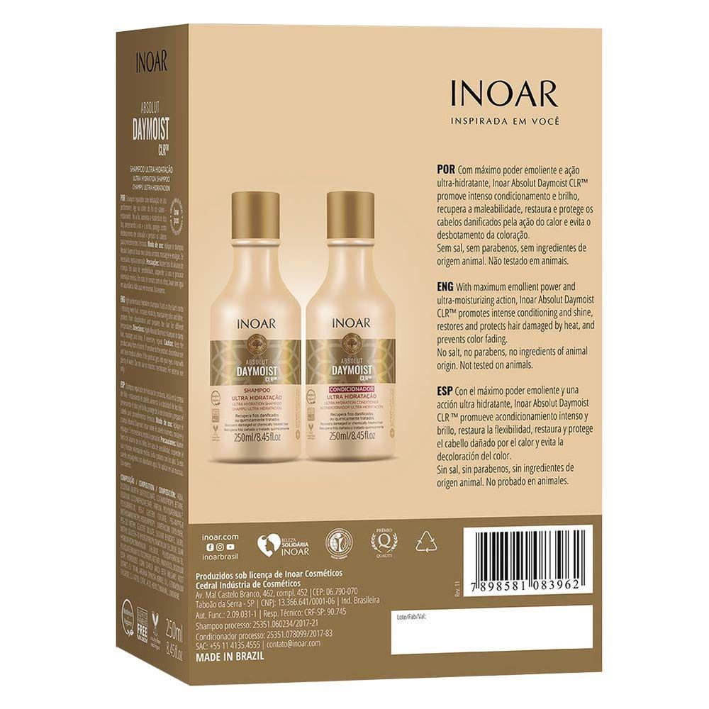 Inoar Absolut Daymoist CLR Kit - Shampoo + Condicionador - 4