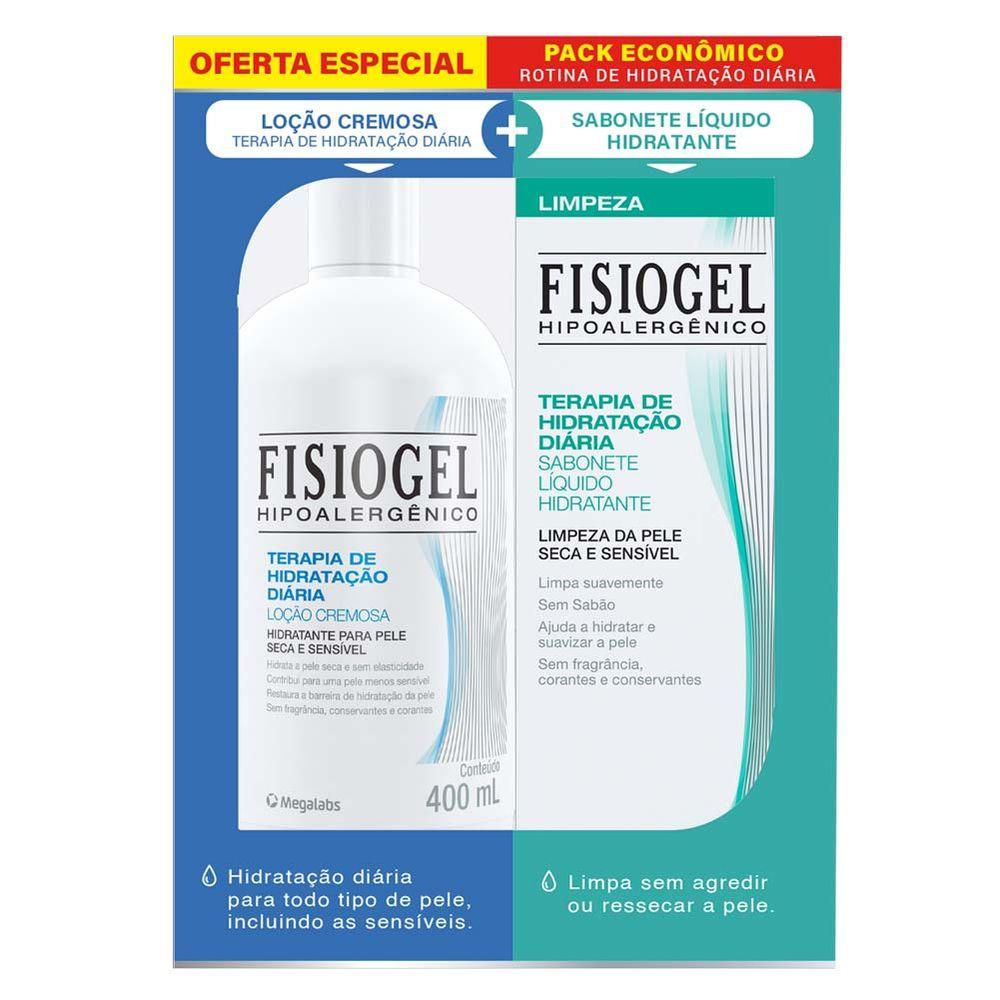 Fisiogel Kit – Loção Cremosa + Sabonete Líquido - 1