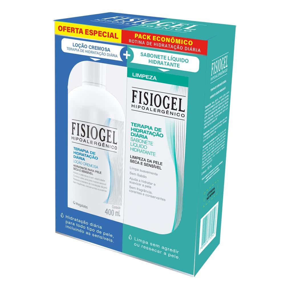 Fisiogel Kit – Loção Cremosa + Sabonete Líquido - 2