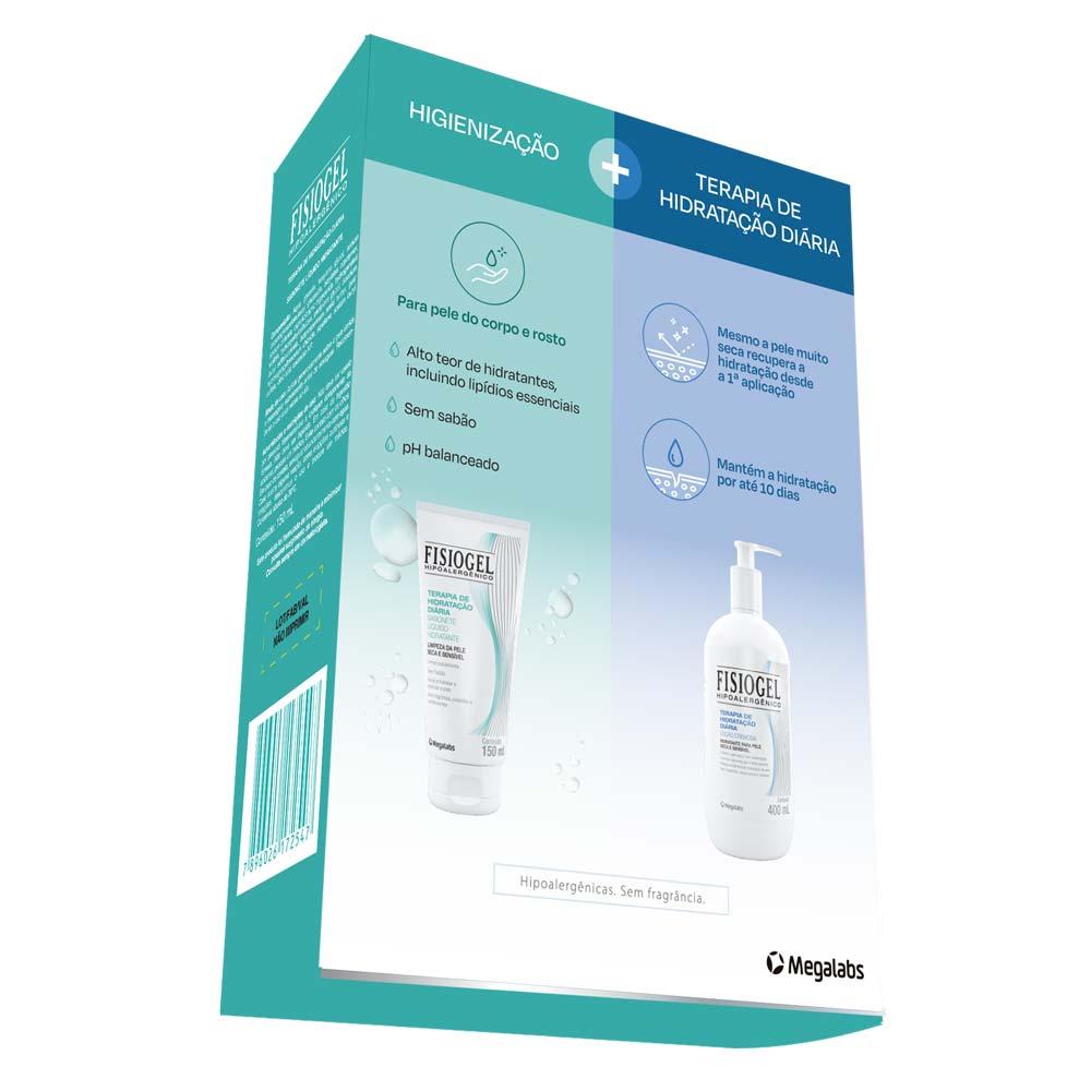 Fisiogel Kit – Loção Cremosa + Sabonete Líquido - 3