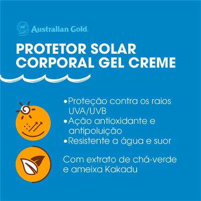 Protetor Solar Australian Gold Gel Creme FPS30