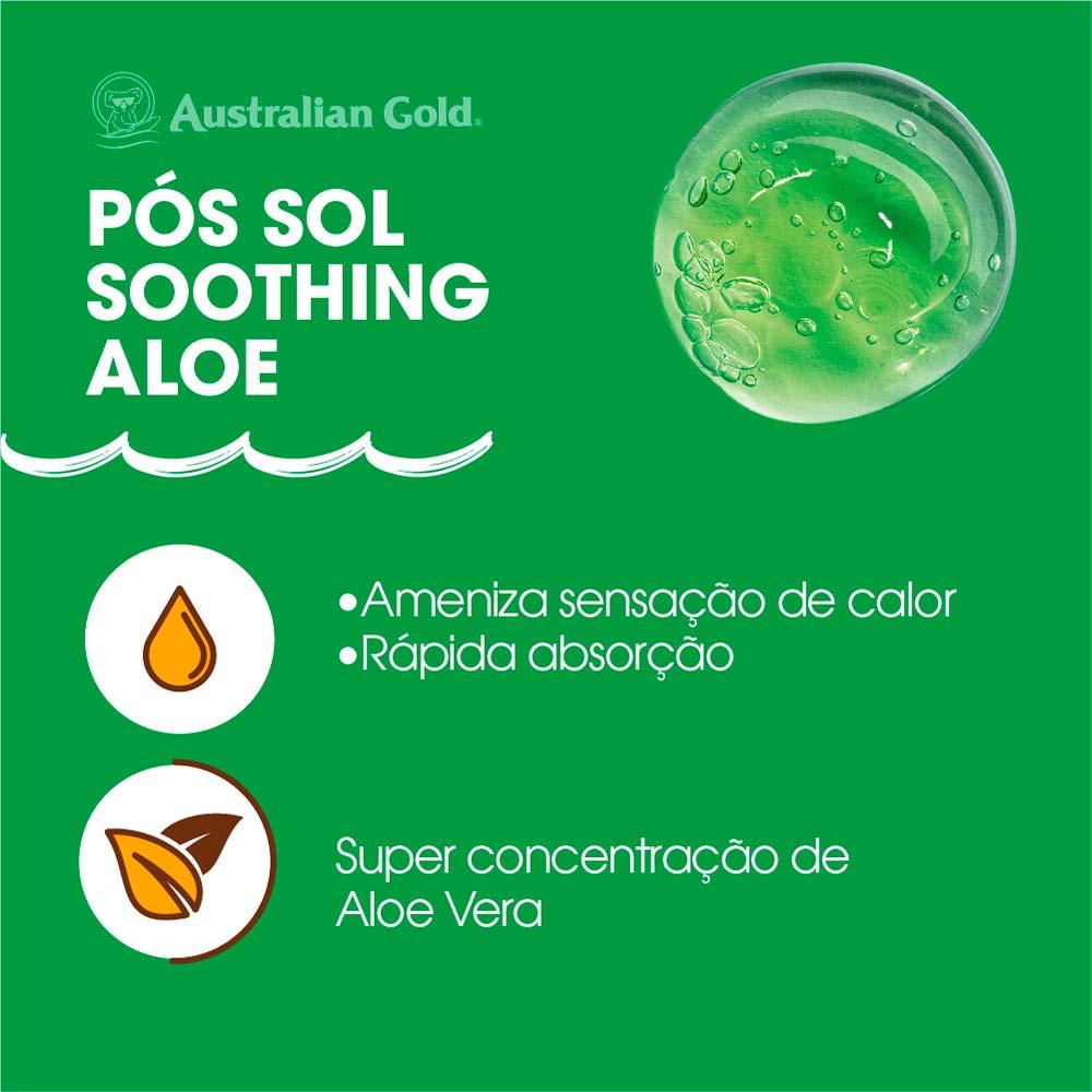 Gel Hidratante Pós Sol Australian Gold Shoothing Aloe - 5