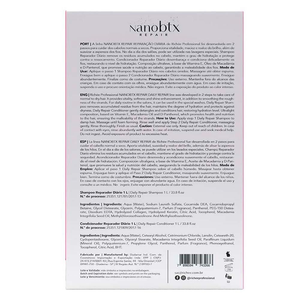 Richée Professional NanoBTX Kit - Shampoo + Condicionador - 4