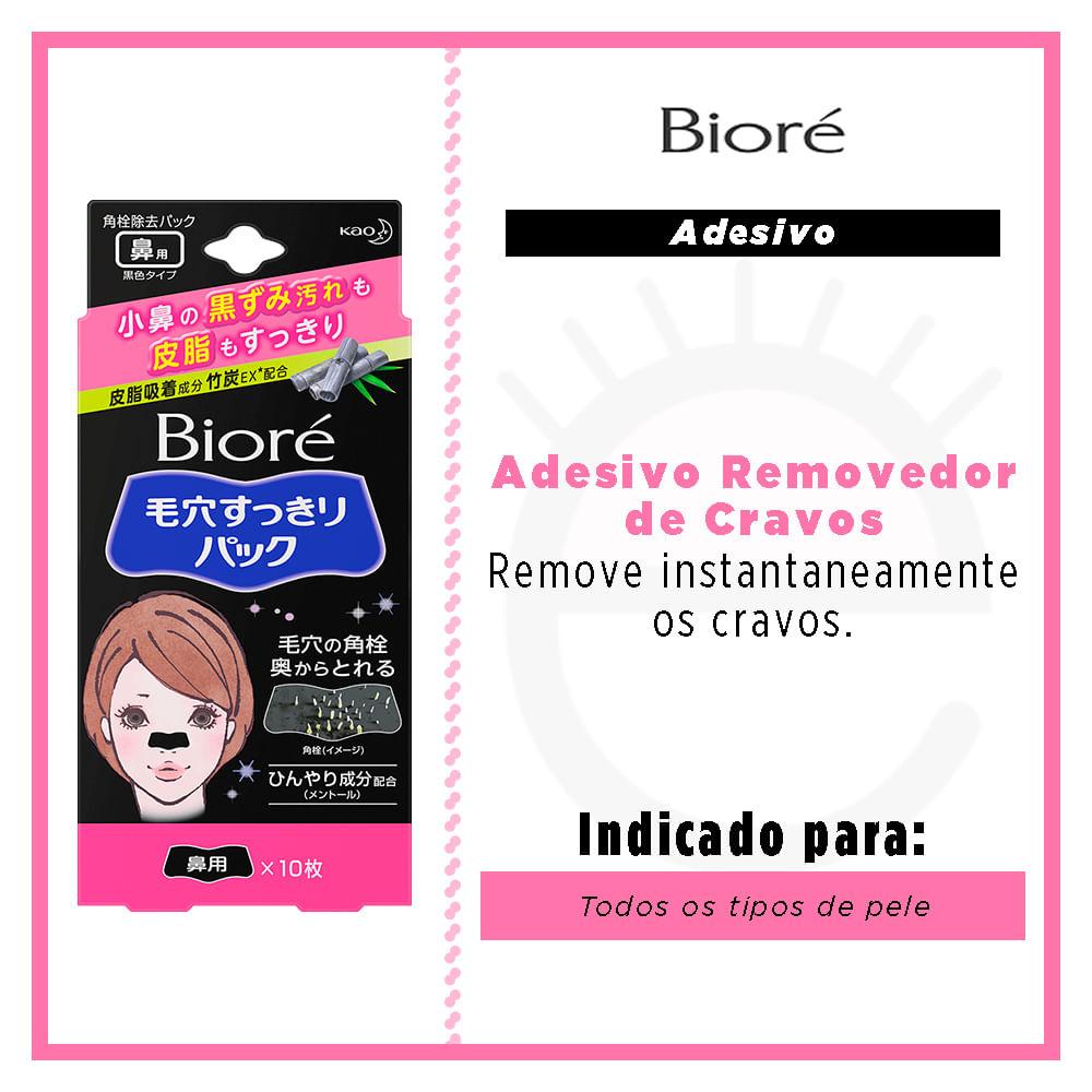 Adesivo Removedor de Cravos Bioré - Pore Cleansing Strips Black - 2