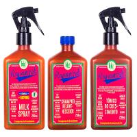 Kit Shampoo + Tratamento Antiqueda + Leave-in Lola Cosmetics Rapunzel - 1