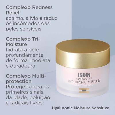 Creme Anti-Idade Isdin Isdinceutics - Hyaluronic Moisture Sensitive Skin