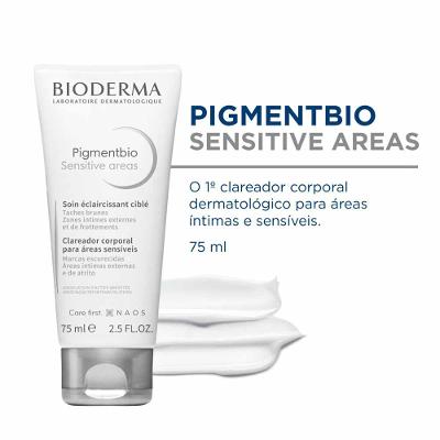 Bioderma Clareador Corporal para Áreas Íntimas e Sensíveis Pigmentbio Sensitive Areas