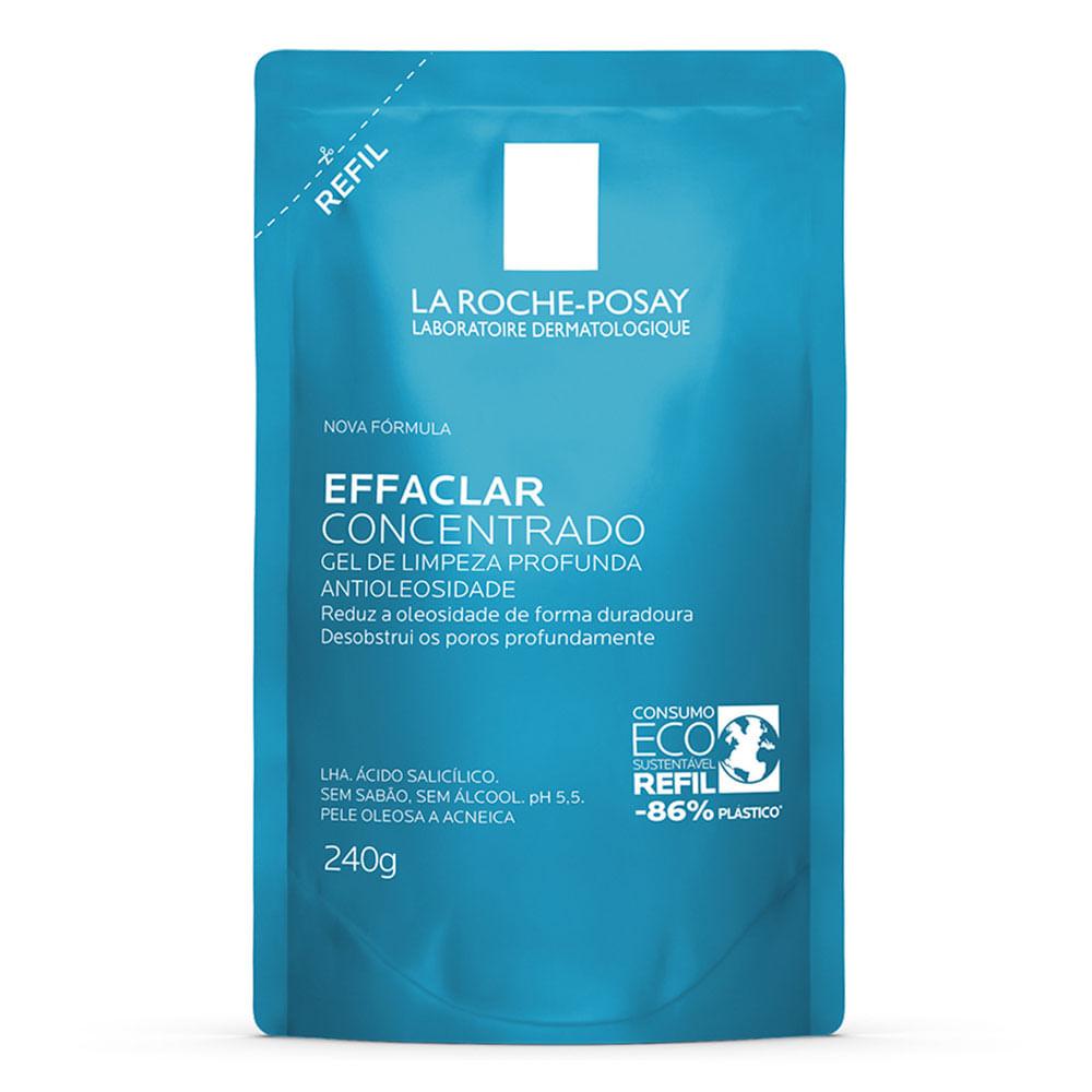 Gel de Limpeza Facial para Pele Oleosa e Acneica Refil La Roche-Posay Effaclar - 1