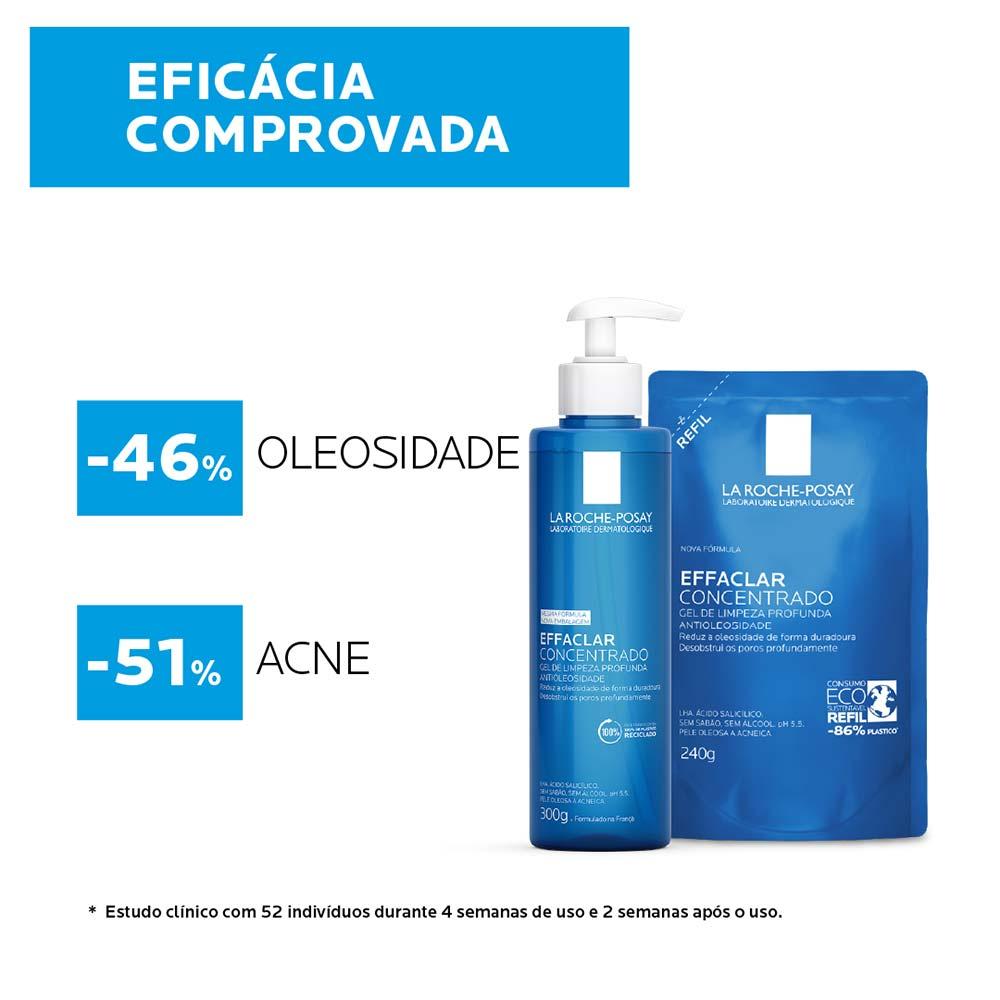 Gel de Limpeza Facial para Pele Oleosa e Acneica Refil La Roche-Posay Effaclar - 3