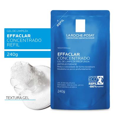 Gel de Limpeza Facial para Pele Oleosa e Acneica Refil La Roche-Posay Effaclar