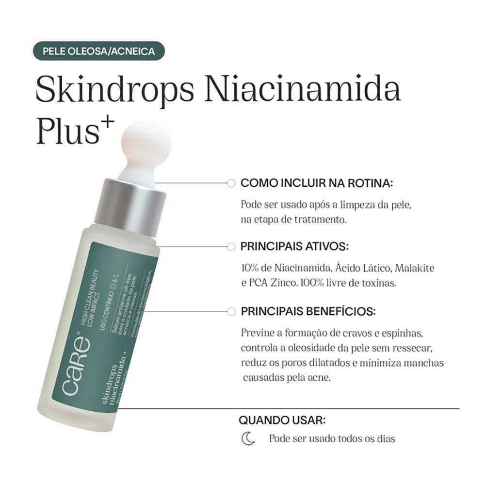 Sérum Facial Care Natural Beauty - Skindrops Niacinamida Plus - 6