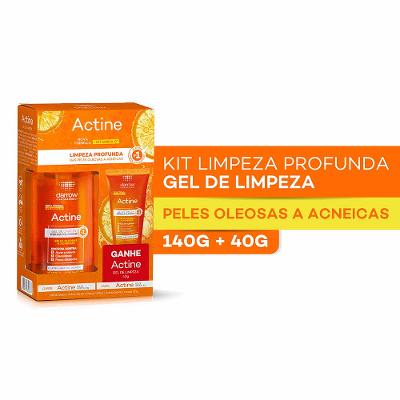 Darrow Actine Kit – Gel de Limpeza Facial Vitamina C 140g + 40g