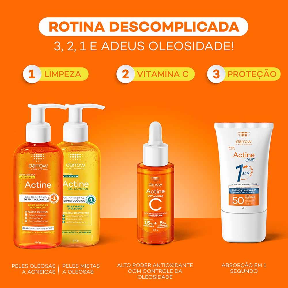 Darrow Actine Oil Control Gel de Limpeza Facial Refil - 8