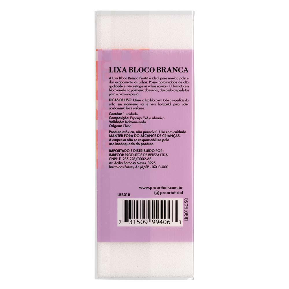 Lixa Proart Bloco Branca - 5