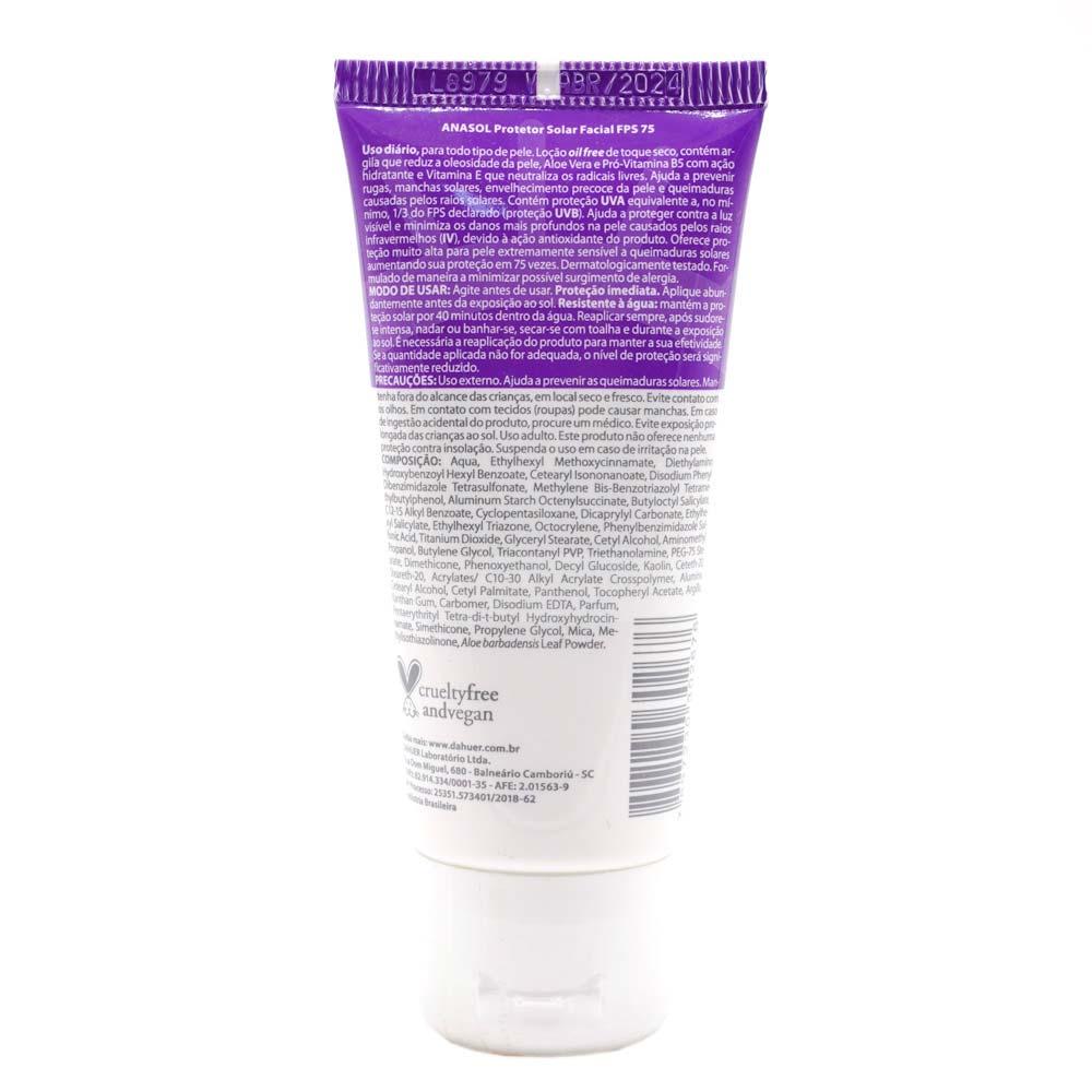 Protetor Solar Facial Anasol – Protetor Solar Facial FPS 75 - 2