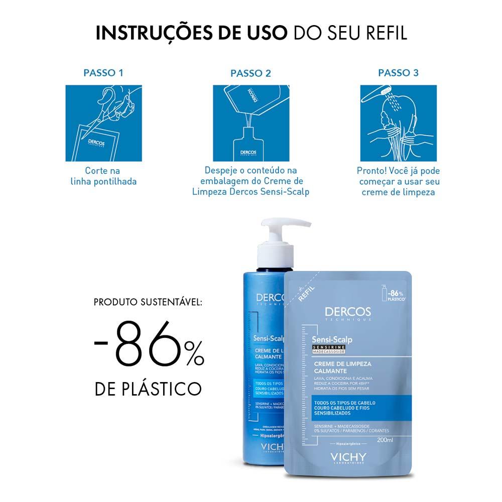 Creme de Limpeza Capilar Vichy Sensi-Scalp Dercos Refil - 4