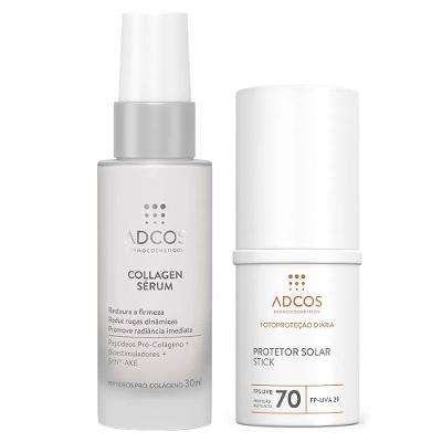 Adcos Dermocosméticos Kit - Sérum Facial + Protetor Solar Stick Incolor