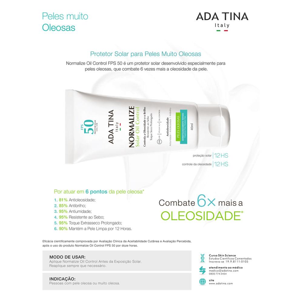 Protetor Solar Ada Tina - Normalize Solar Oil Control FPS 50 - 2