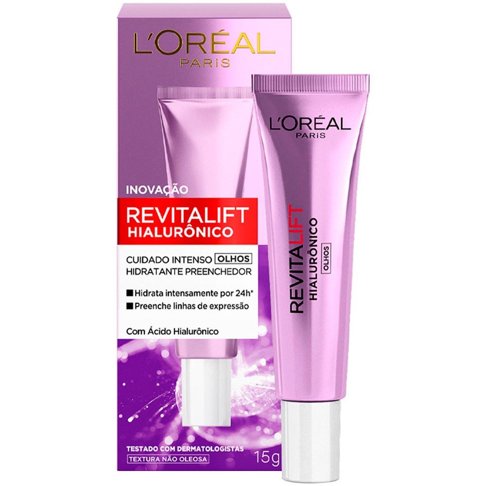 L'Oréal Paris Revitalift Hialurônico Kit – Água Micelar + Creme Anti-idade Noturno + Diurno + Creme Olhos + Gel de Limpeza + Sérum - 4